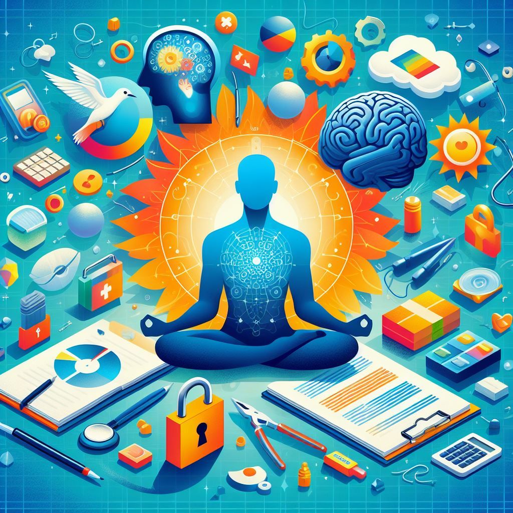 Instructive image showcasing different mindfulness exercises suitable for all ages and lifestyles.