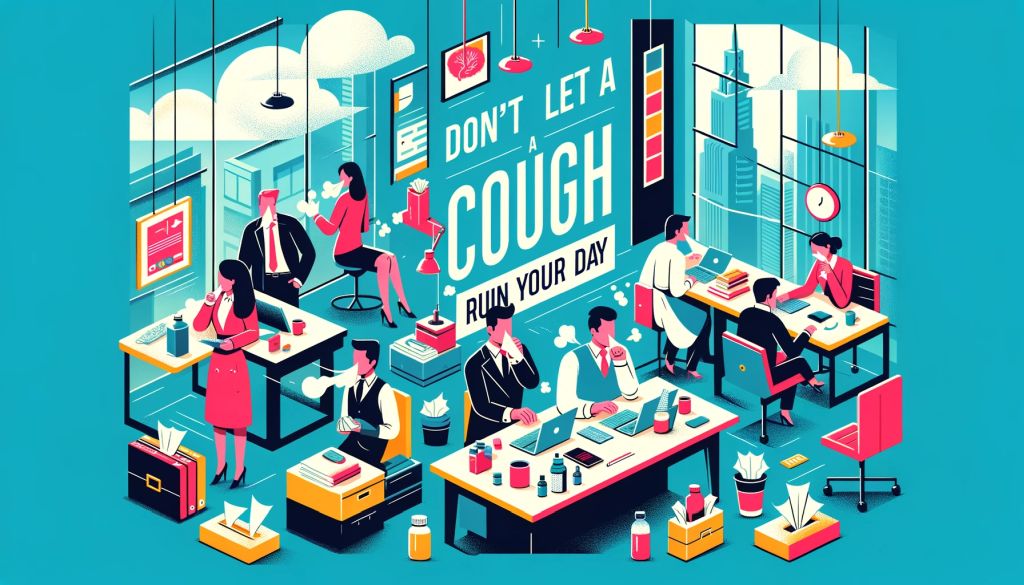 professional-office-cough-management Busy-office-scene-with-effective-cough-control.
